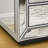 Three drawer cabinet with bead mirror finish