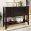 Console Elegant Vintage avec de grands tiroirs de rangement et une tablette