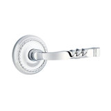 Santa Fe Flat Privacy (Bed & Bath) Door Lever with Round Rosette