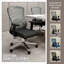 Chaise de bureau ergonomique avec appui-tête Mithu-1274054979