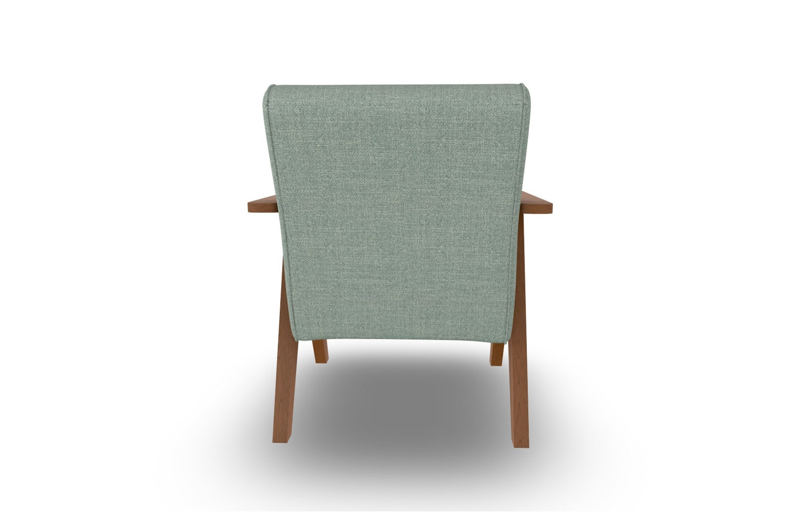 Luna Upholstered Accent Chair, Ash, Espresso