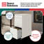 Armoire de rangement remplissante à 3 tiroirs-1073500782