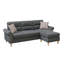Ensemble de canapé modulaire réversible en ardoise en polyfibre-1439320256