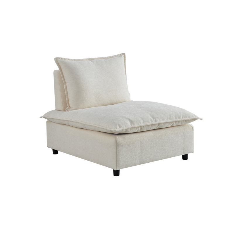 Coussin de fauteuil de détente moderne UpholsteinChair, Beige