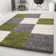 Riam Chequered Shag Area Rug
