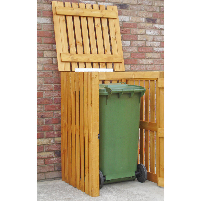 Wheelie Wooden Single Bin Store