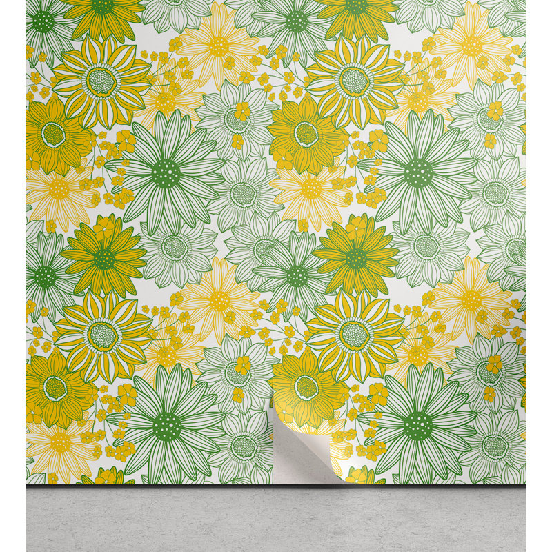 Rouleau de papier peint Jacquelinne, L 13 po x L 100 po