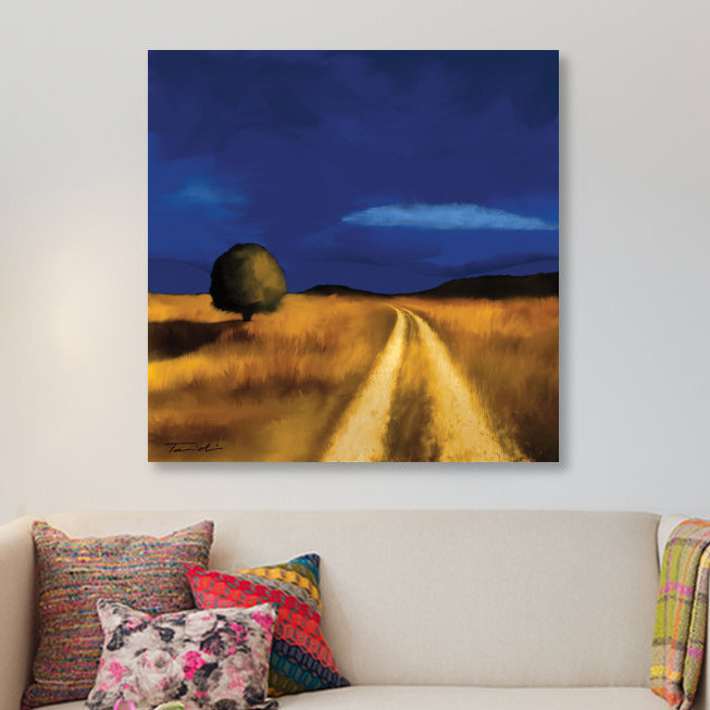 « the way home », reproduction d’art sur toile tendue, H 18 po x l 18 po x P 1,5 po, Toile tendue, Pas de tapis