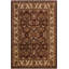 Tapis oriental brun en laine noué à la main de 7 pi 11 po x 10 pi Silke