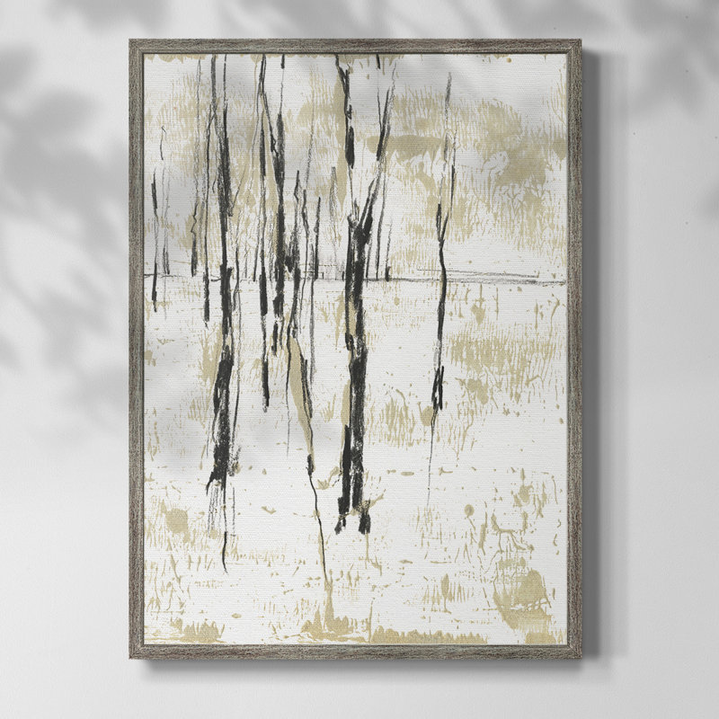 «Gilded Forest I», reproduction encadrée - bois massif, H 21 po x l 17 po