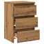 Bedside Cabinet Artisan Oak 40x35x62.5 cm Engineered Wood
