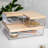 Thomas Martha Stewart Clear Plastic Storage Organizer Bin Set with Wooden Lids-90712347