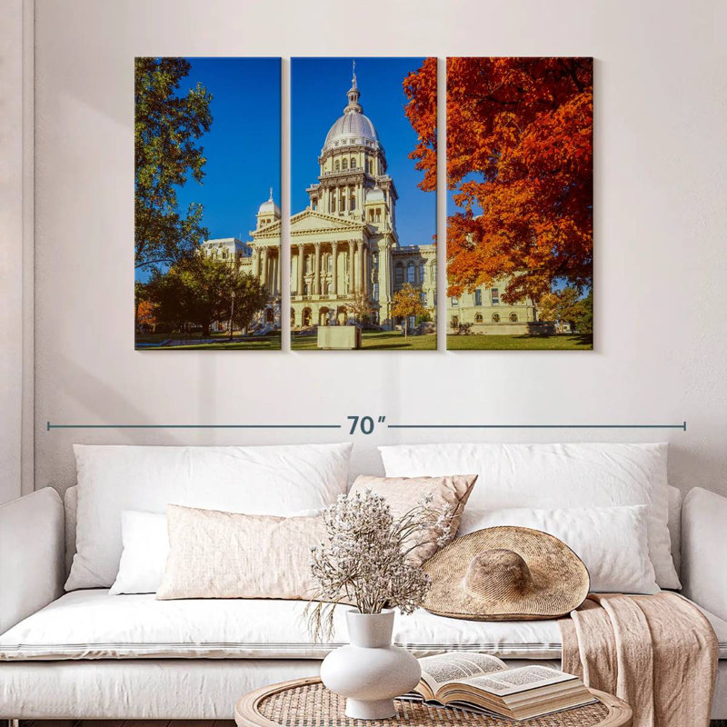 Illinois Capitol Autumn