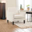 Upholstered Linen Blend Armchair