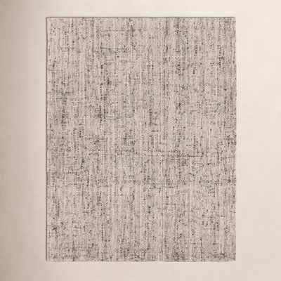 Elya Gray Hand-Woven Wool Rug
