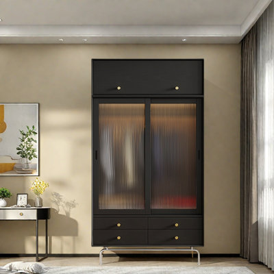 Armoire rétro noire