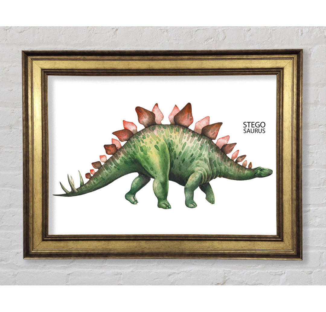 Stegosaurus - Einzelner Bilderrahmen Kunstdrucke