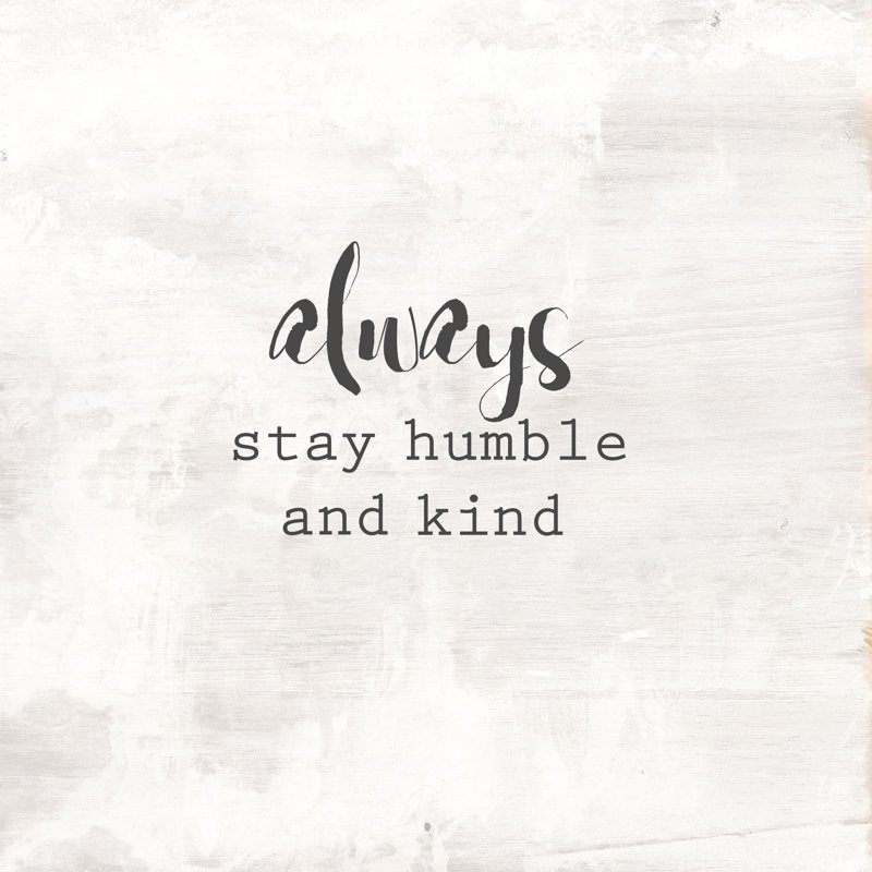 Humble Kind - Wrapped Canvas Print, 91cm H x 91cm W x 3.8cm D