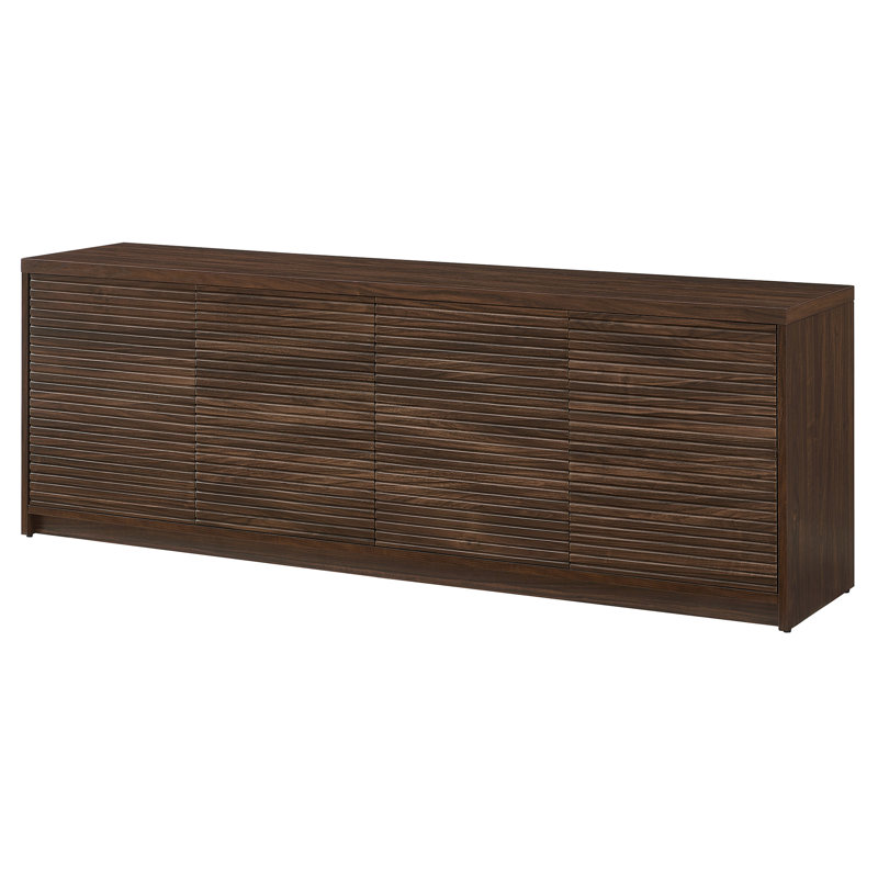 Amberg with Fireplace Included, Dark Brown