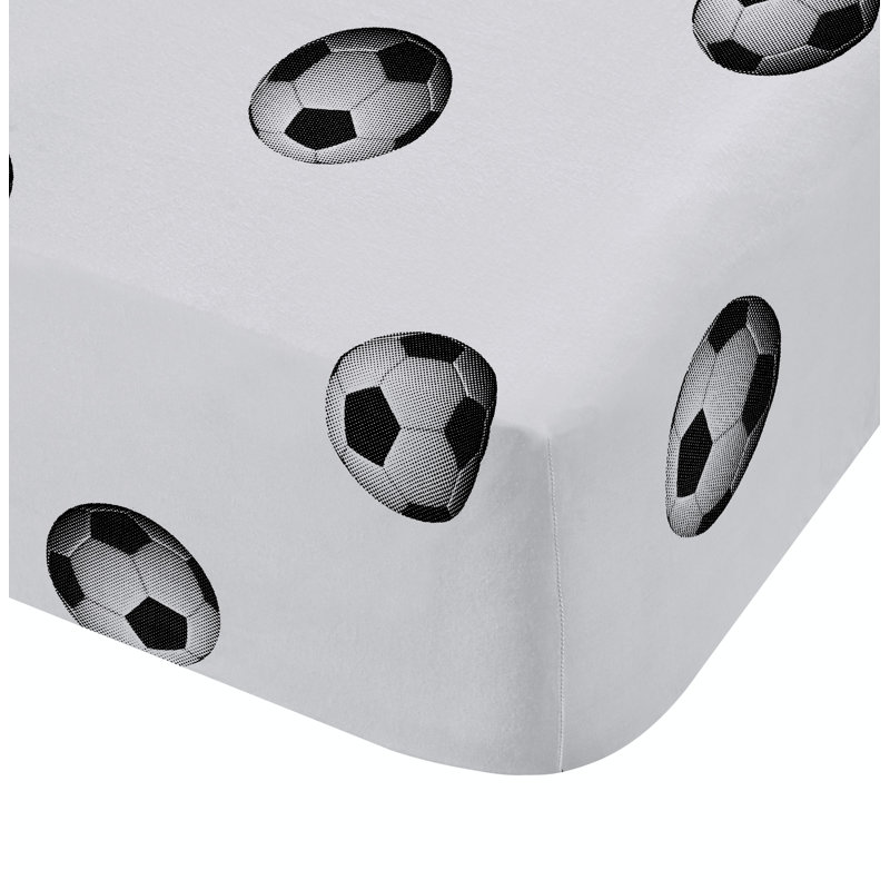 Football Geometric Fitted Sheet, Single (3')