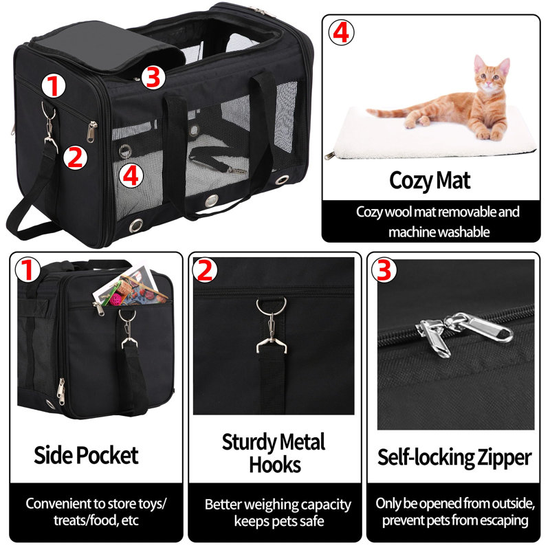 Pet Carrier, Black