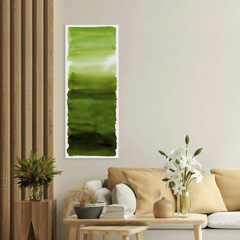 Mélange vert, estampe numérique sur toile tendue avec châssis
