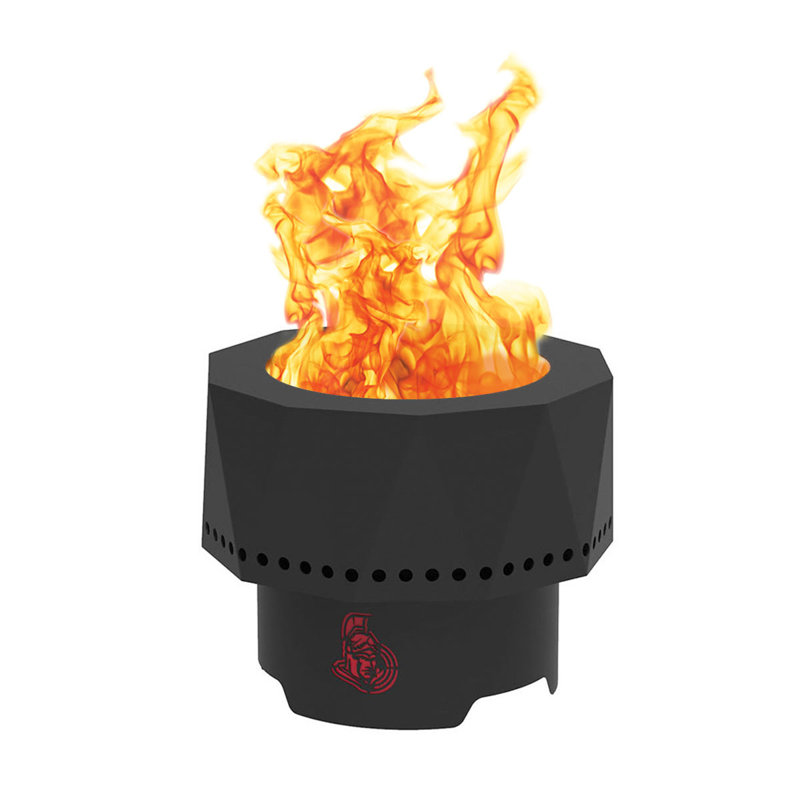 Steel Wood Burning Fire Pit, Ottawa Senators