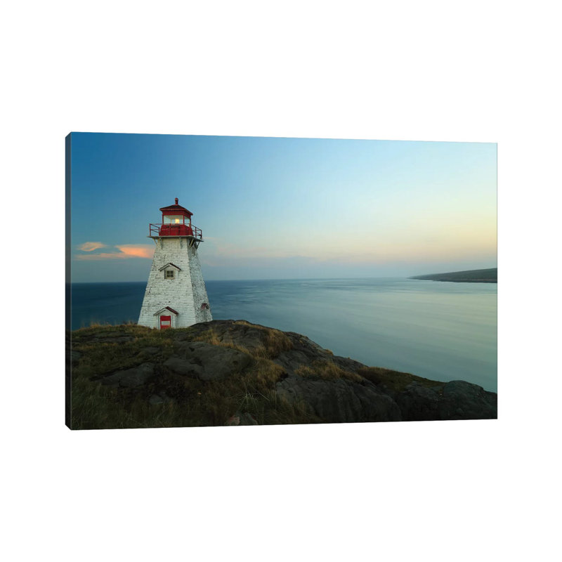 Lighthouse, Long Island, Bay Of Fundy, Canada by Scott Leslie - Wrapped Canvas Print, 152.5 cm H x 101.5 cm W