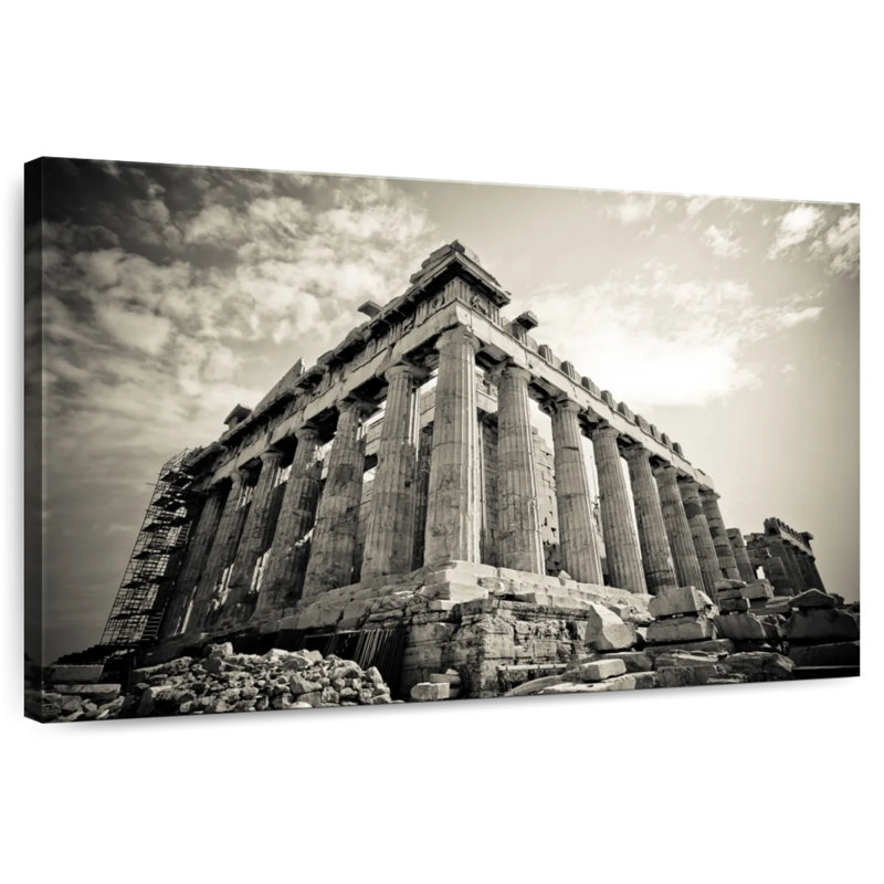 Adella BW Parthenon Athens, 32" H x 48" W