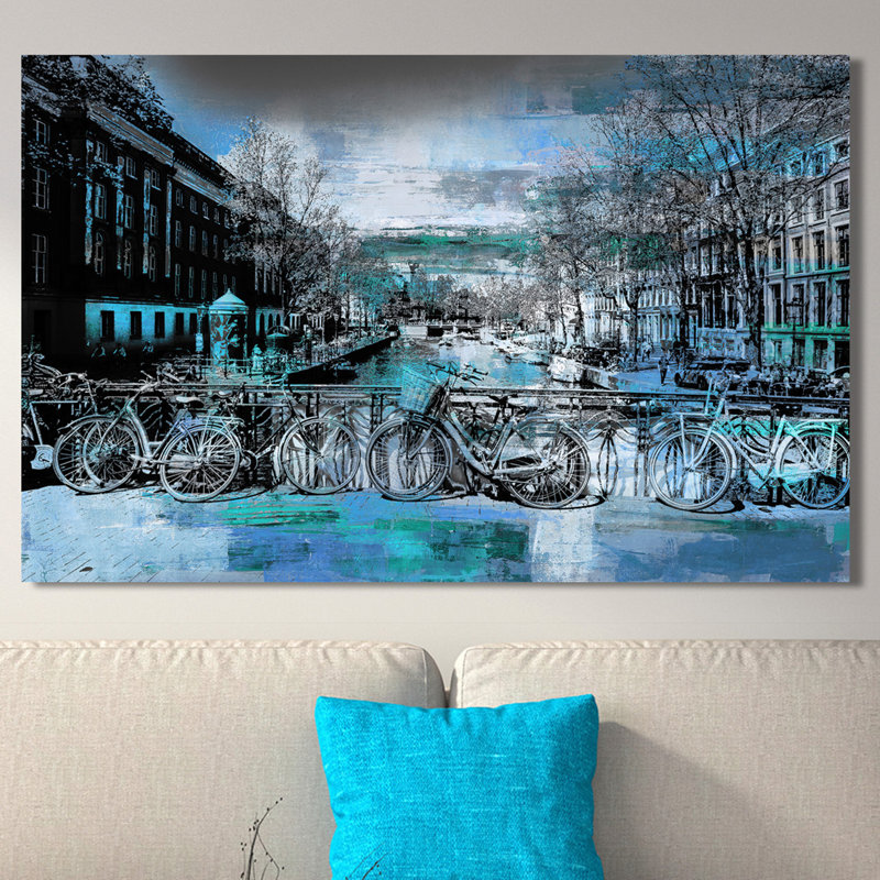 « amsterdam iv », reproduction d’impression sur toile tendue, H 28 po x l 48 po
