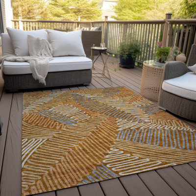 Tapis intérieur / extérieur Lamanna avec envers antidérapant