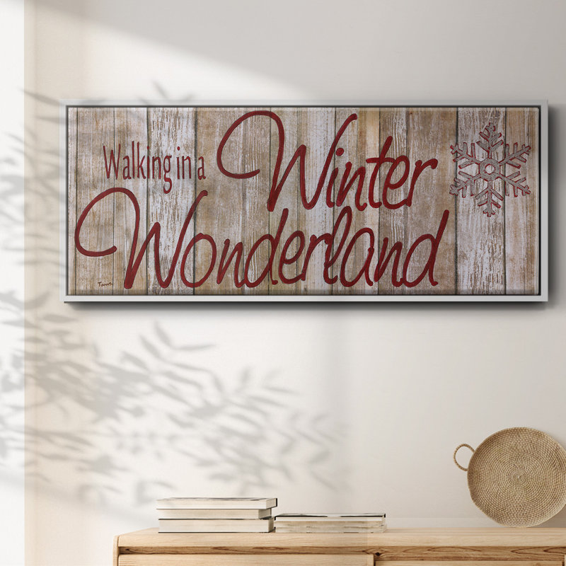 Winter Wonderland - toile encadrée, H 20 po x l 50 po