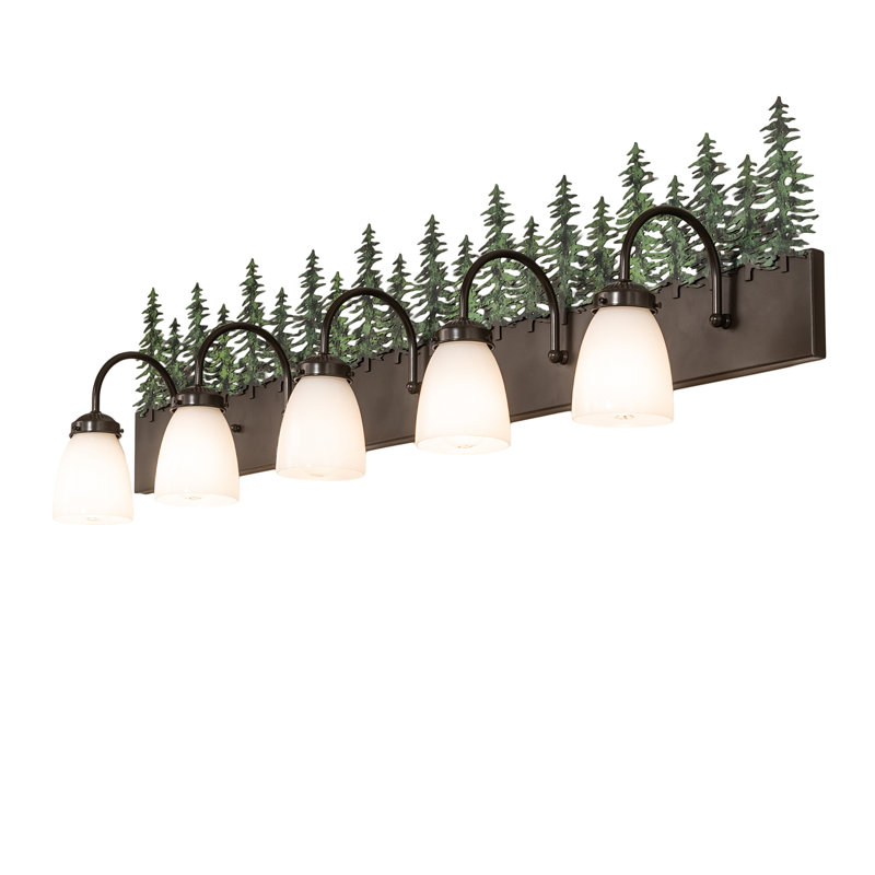 Vanity Light, Timeless Bronze/Green, 12.75" H x 48" W x 8" D