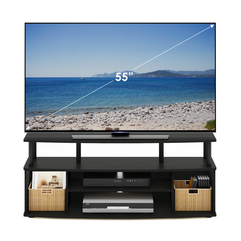 Gerde Unfinished TV Stand for TVs up to 55", Black