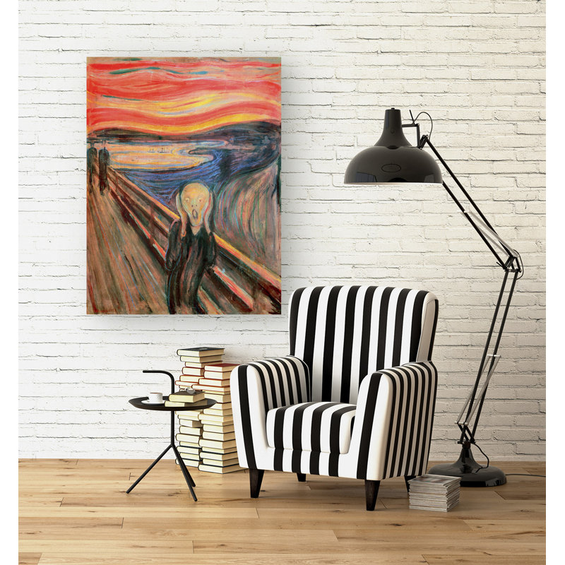 The Scream by Edvard Munch - Wrapped Canvas Painting, 70cm H x 50cm W x 4cm D