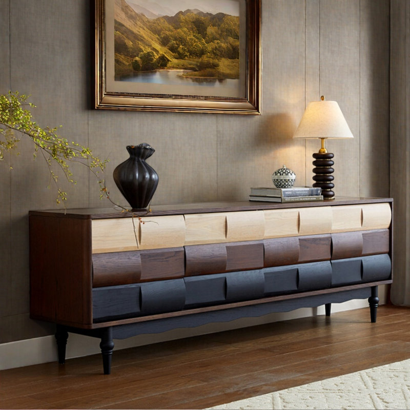 Mid ancient style TV stand, 94.49"