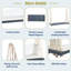 Balancelle de patio suspendue en bois avec coussin et coussins-512139685-512139711