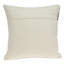 Coussin 18 "en coton beige avec frange