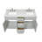 Partham 61" Double Bathroom Vanity Set-1258799918