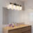 24'' 4-Light Black Bathroom Vanity Light Modern Wall Sconce with Milky White Frosted Glass Shades-1000686557-1000686545
