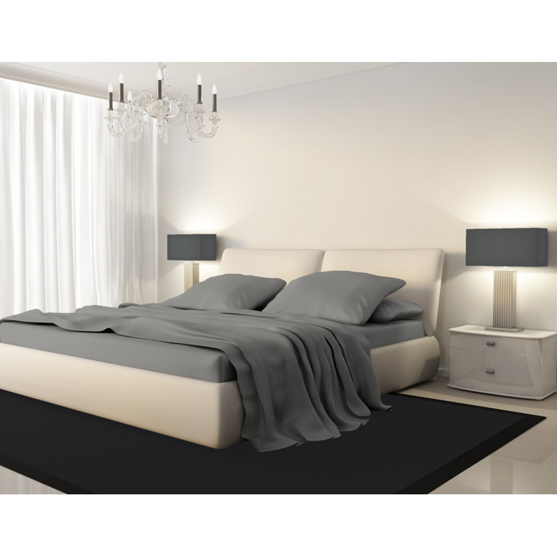 Ensemble de draps 100% coton luxueux 1000 fils Luxury - literie ultra-douce, respirante et durable, Ivoire, Double