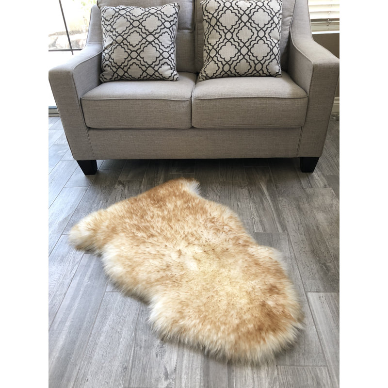 Wicklund Performance Faux Sheepskin Washable Indoor Rug, Novelty 2' x 3'
