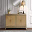 Console, modèle Sunburst pour hall d'entrée - Chêne naturel / taupe
