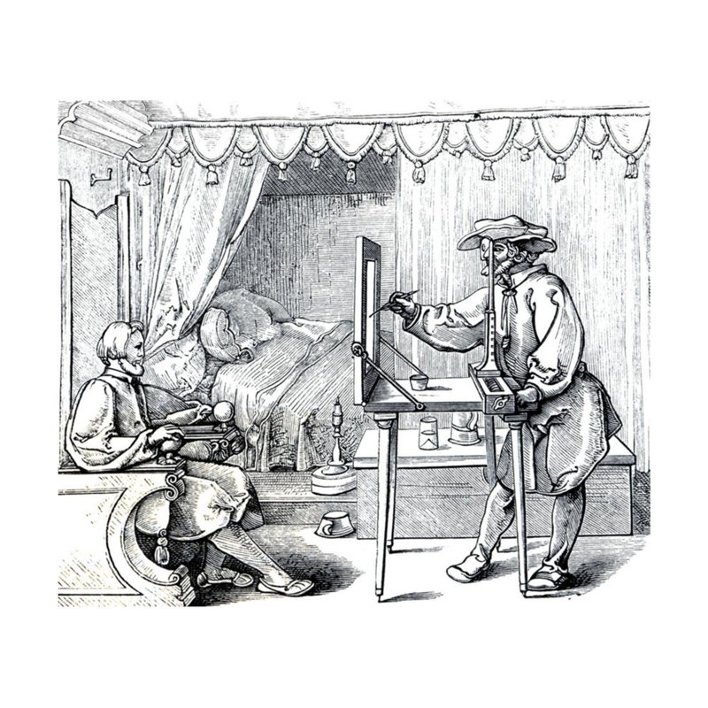 Instruments of Precision Mathematical for Execute Portraits, H 22 po x l 28 po