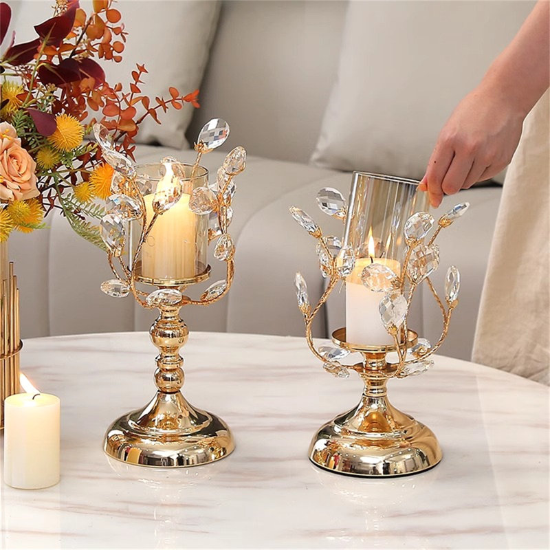 12.4'' H Metal Tabletop Candlestick