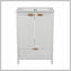 Ensemble de meuble-lavabo 24 po avec lavabo, meuble-lavabo moderne avec trou de robinet simple, panneaux de porte texturés et tiroir, pieds en pin, grand espace de rangement et charnières à fermeture douce, blanc-1891205441