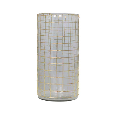 8.5'' H Glass Tabletop Hurricane