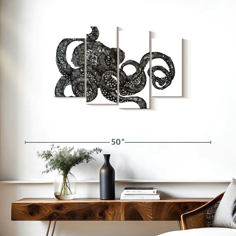 Brampt Barnacle Octopus, 22" H x 36" W