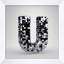 Disco Letter U Print by Mat Sanders