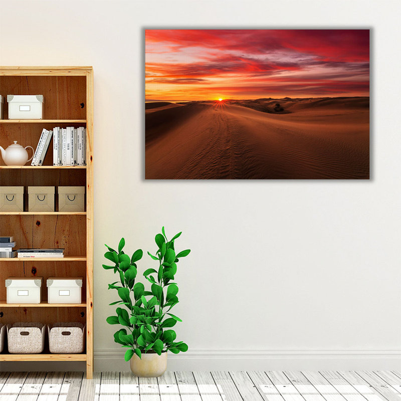 Dune's Sunset Glow in Rub' al Khali, 20" H x 30" W